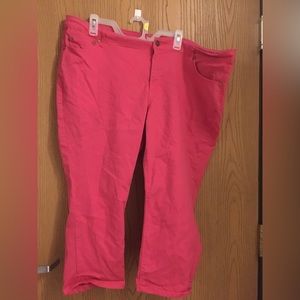 WOMAN within womens pink petite jeans 22w